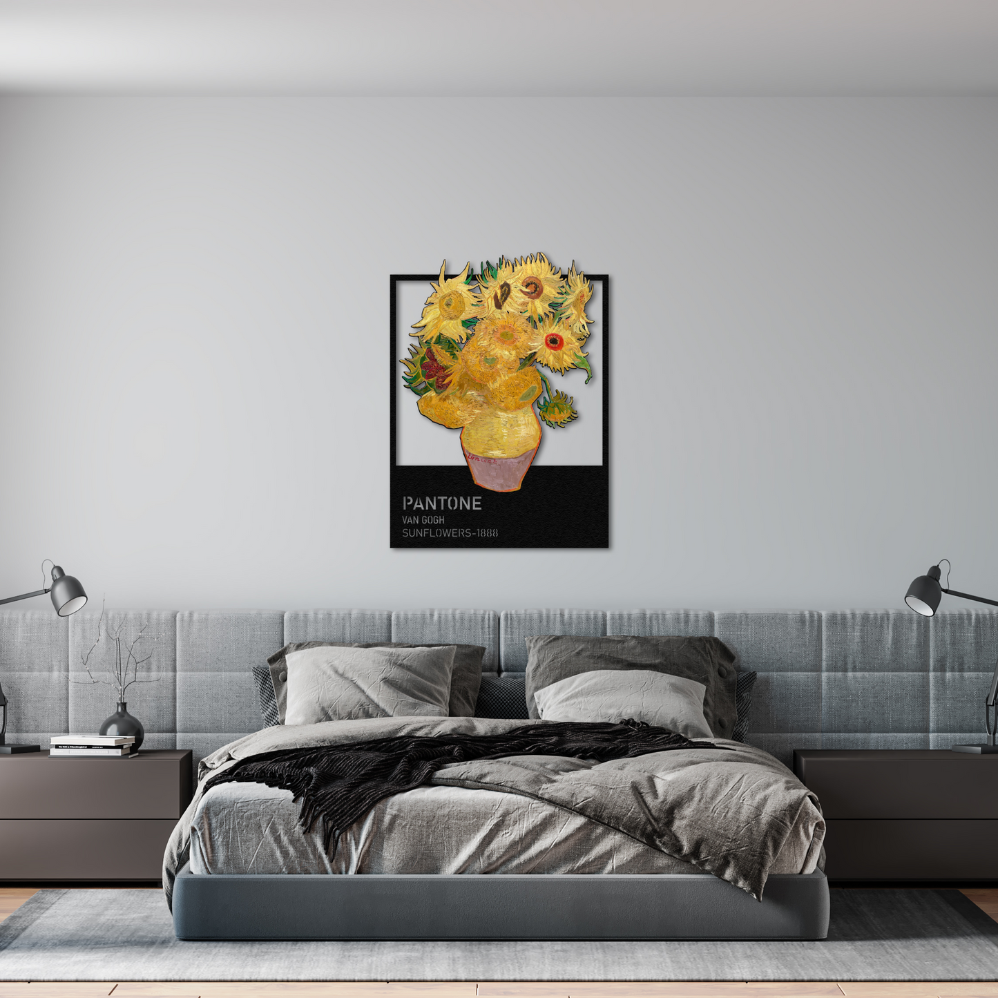 Pantone-Inspired Van Gogh Sunflowers Canvas | Modern Wall Decor