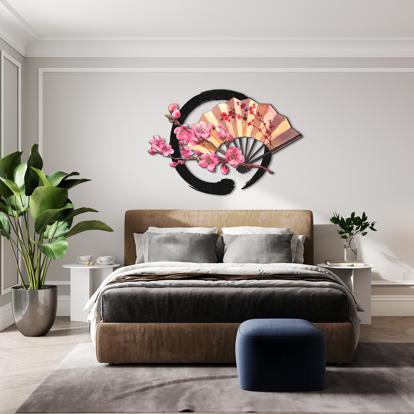Decorative Wall Fan | Asian-Inspired Hand Fan Wall Art