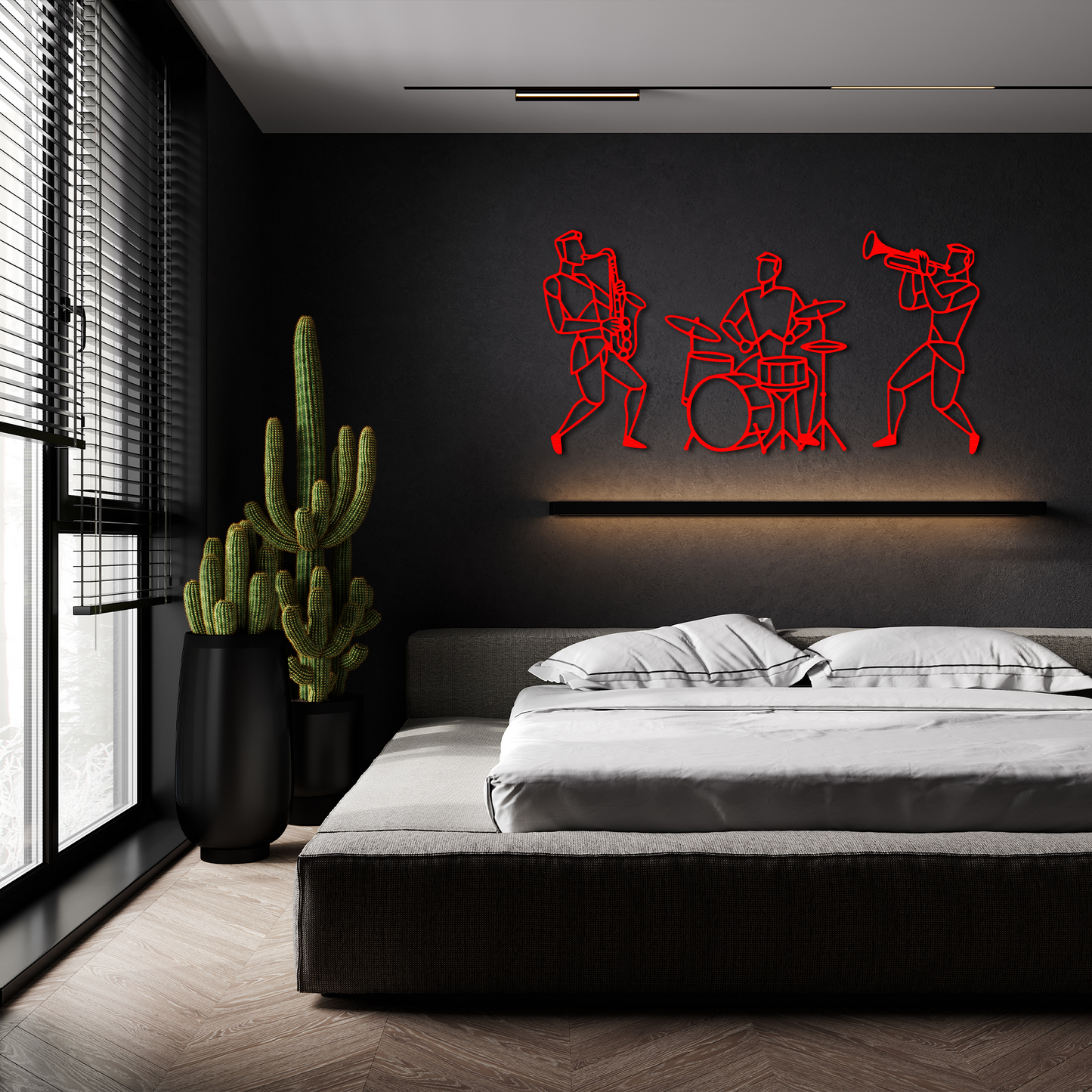 Jazz Band Metal Wall Art