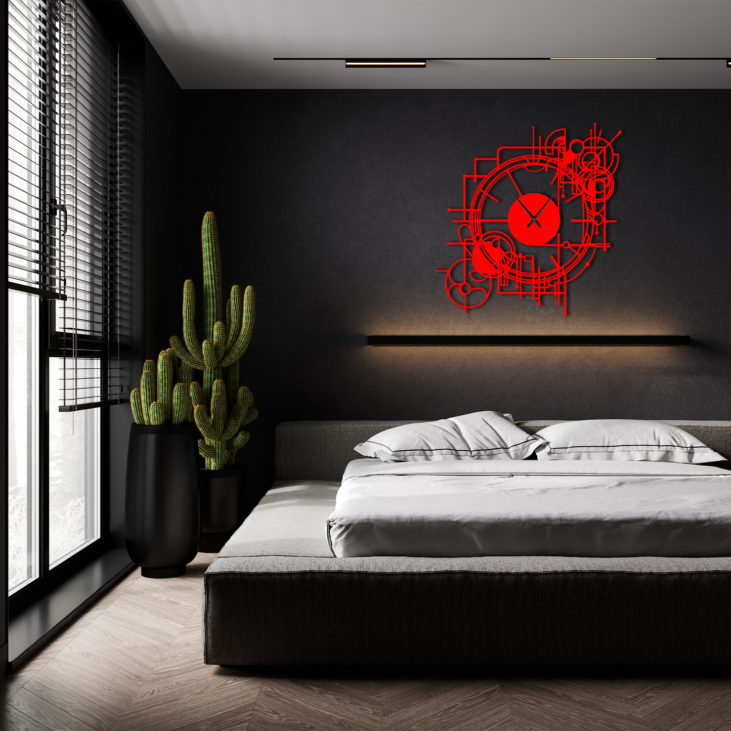 Mechanic Metal Wall Clock