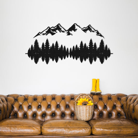 Mountain Modern Wall Decor, Mountain Metal Wall Decor, Mountain, Mountain Metal Wall Art, Living Room Decor, Outdoor Wall Art, Wall Sign Art