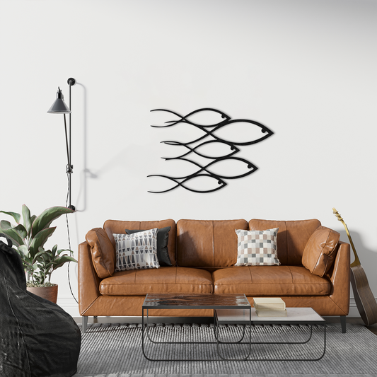 Fish Metal Wall Art – Modern Ocean Inspired Home Decor