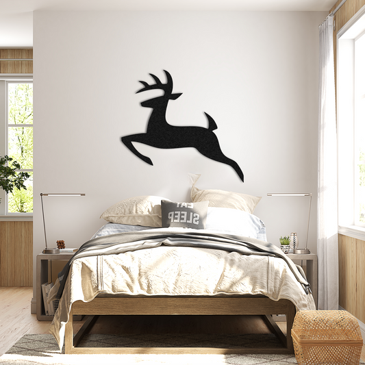 Deer Metal Wall Art – Rustic Woodland Inspired Home Decor