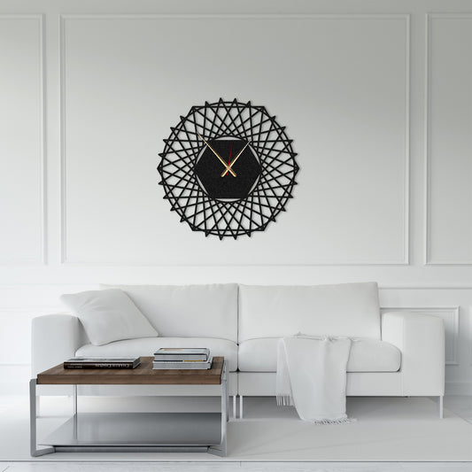 Modern Metal Wall Clock, Unique Wall Decor Clock for Office, Oversized Wall Decor, Indoor Metal Wall Clock, New Season Wall Decor