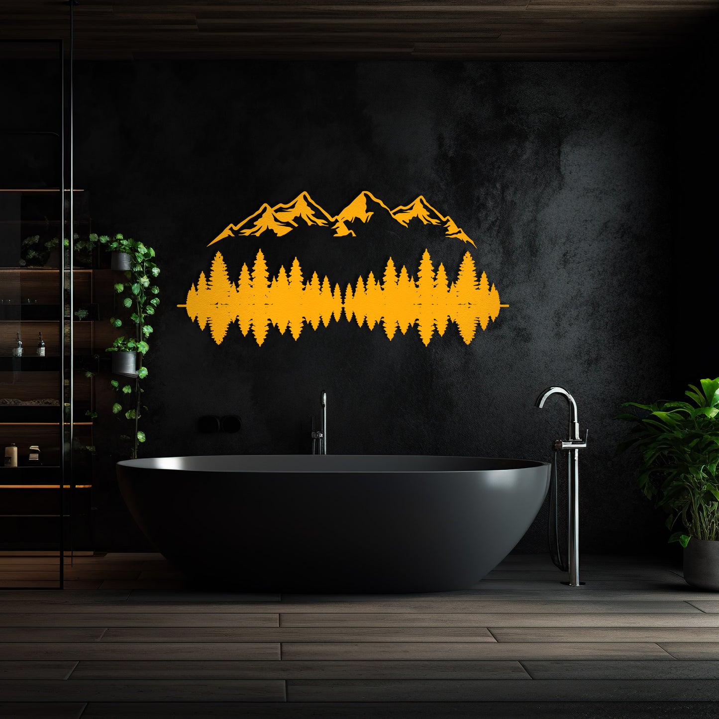 Mountain Modern Wall Decor, Mountain Metal Wall Decor, Mountain, Mountain Metal Wall Art, Living Room Decor, Outdoor Wall Art, Wall Sign Art