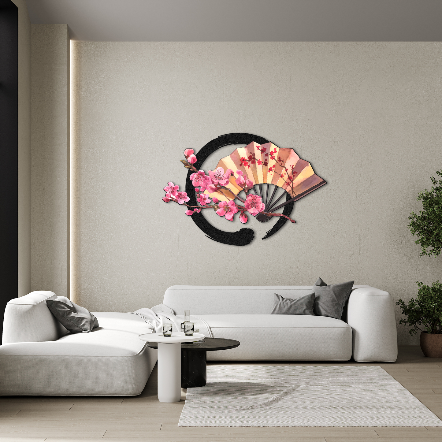 Decorative Wall Fan | Asian-Inspired Hand Fan Wall Art