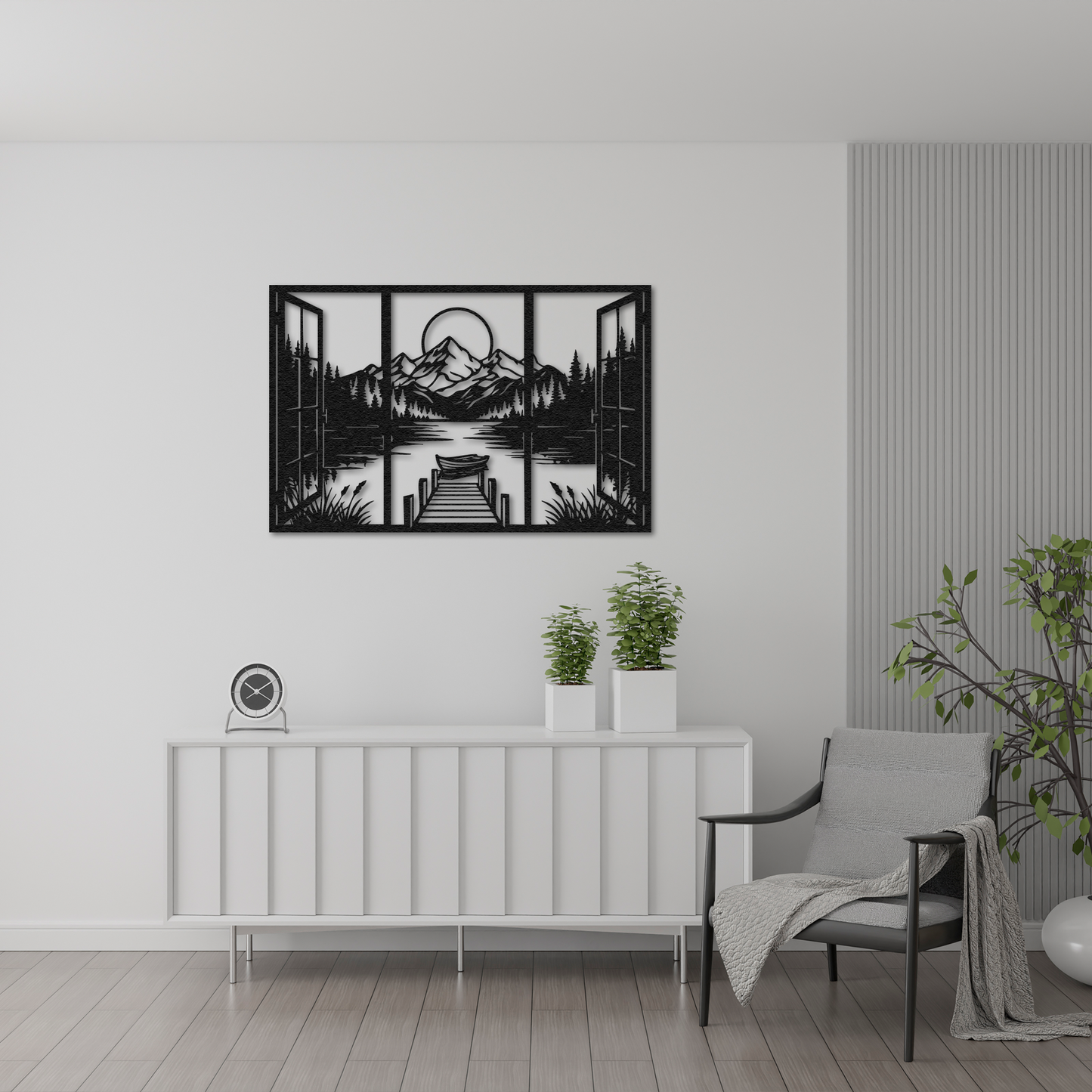 Scandinavian Style Metal Wall Art