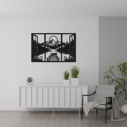 Scandinavian Style Metal Wall Art