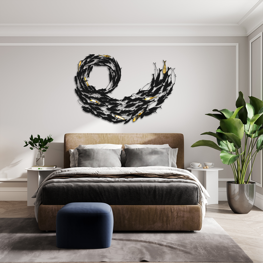 shoal of fish Metal Wall Decor