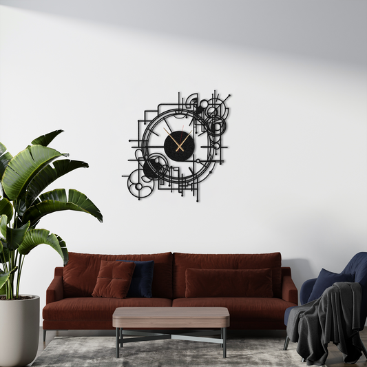 Mechanic Metal Wall Clock