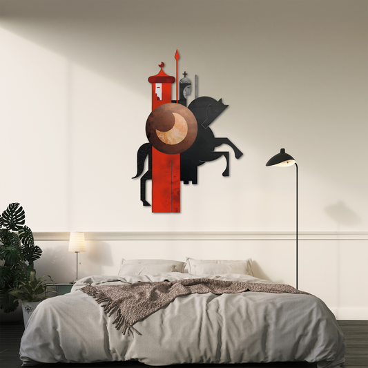 Epic Horseman Metal Wall Art