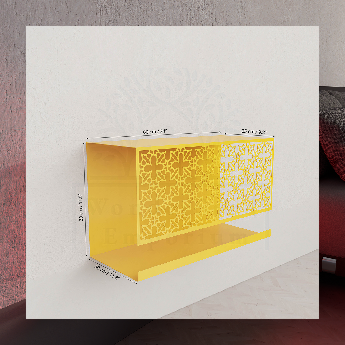 Minimalist Decorative Metal Wall Shelf