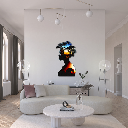 Soul of the Savannah – African Sunset Wall Art