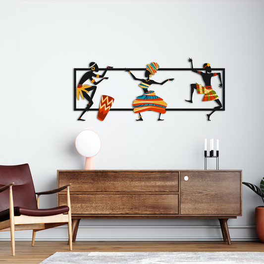 Tribal African Metal Wall Decor