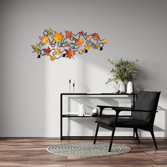 Maple Leaf Metal Coat Rack