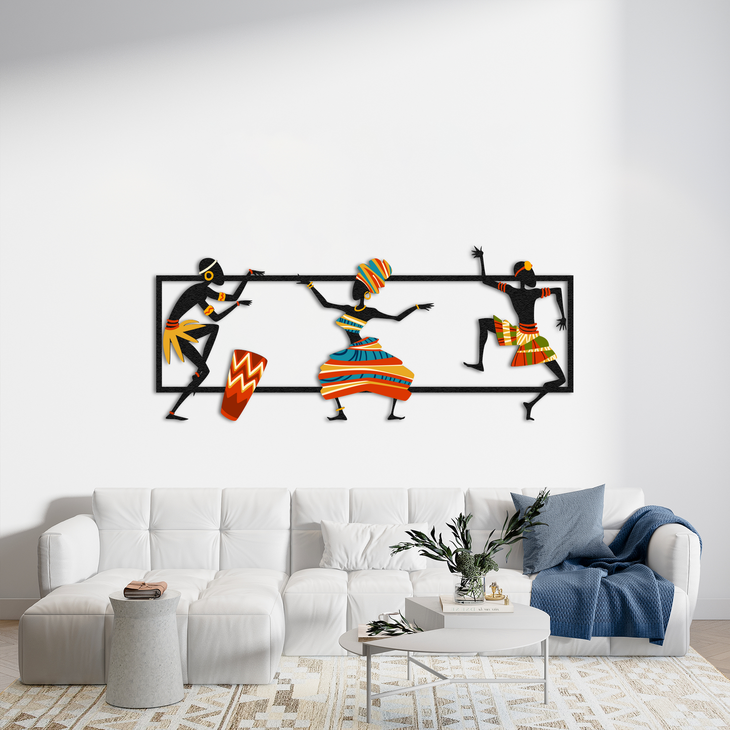 Tribal African Metal Wall Decor