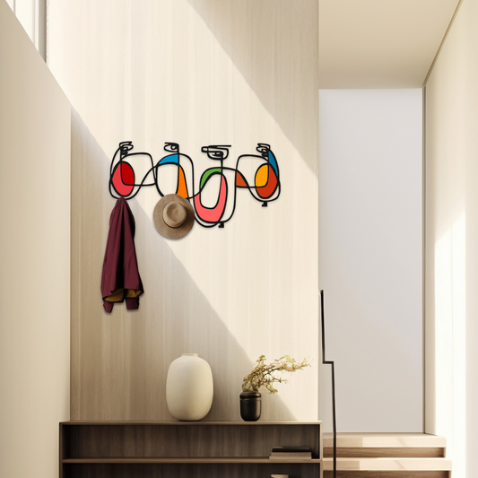 Modern Colorful Face Wall Decor