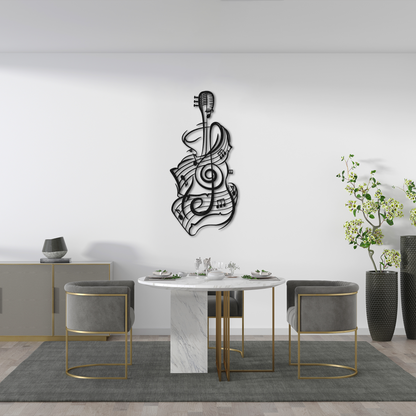 Music Line Art Sculpture