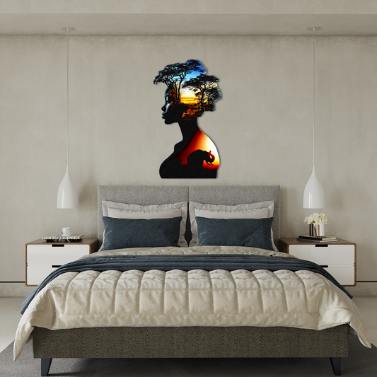 Soul of the Savannah – African Sunset Wall Art