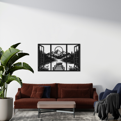 Scandinavian Style Metal Wall Art