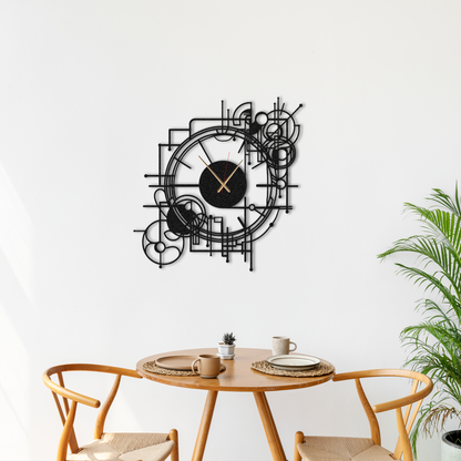 Mechanic Metal Wall Clock