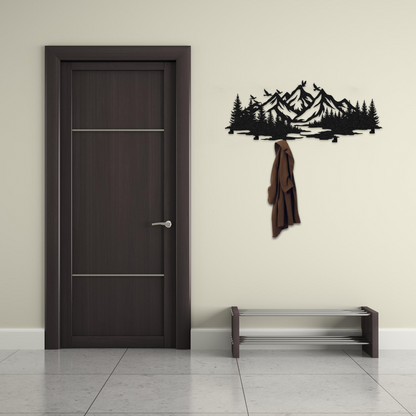 Mountain Forest Metal Wall Hook
