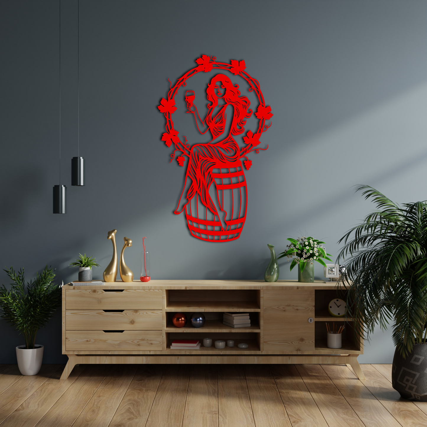 Wine & Woman Wall Decor