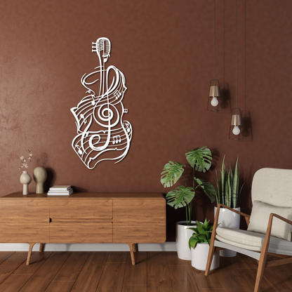 Music Line Art Sculpture