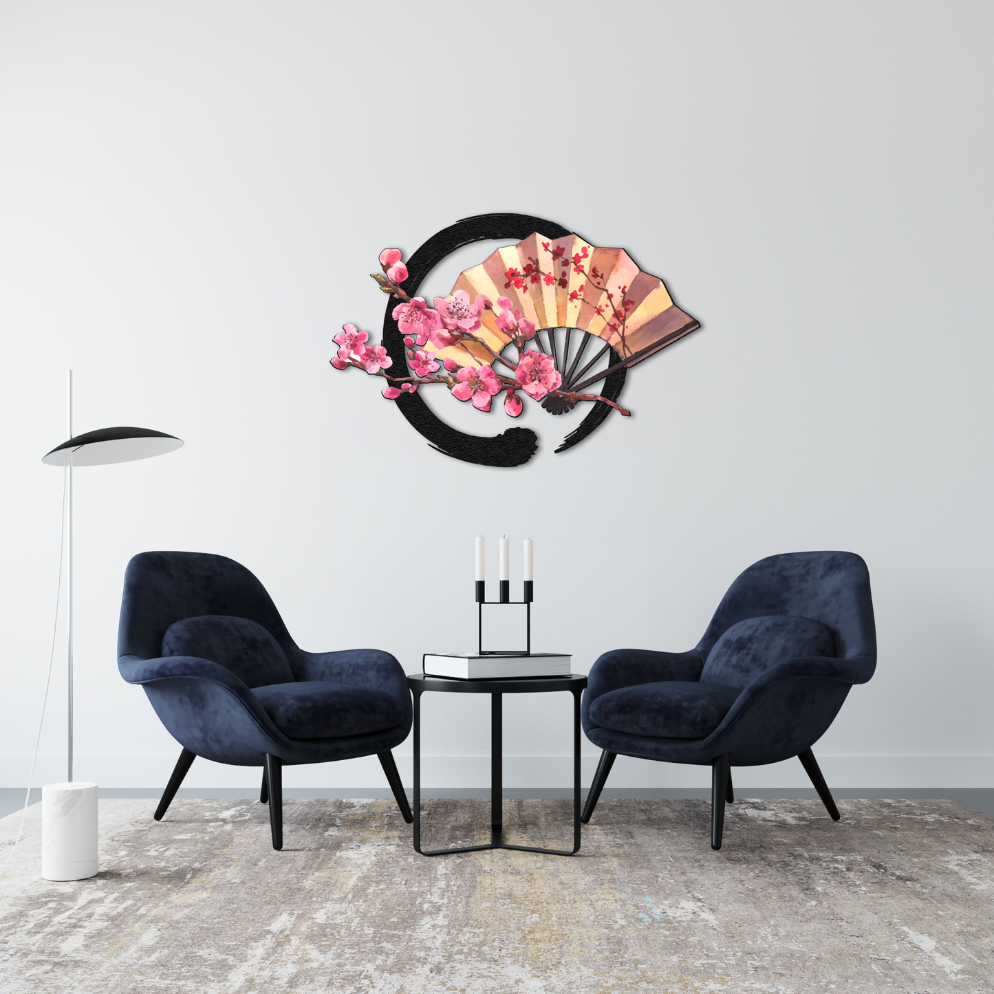 Decorative Wall Fan | Asian-Inspired Hand Fan Wall Art