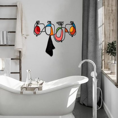 Modern Colorful Face Wall Decor