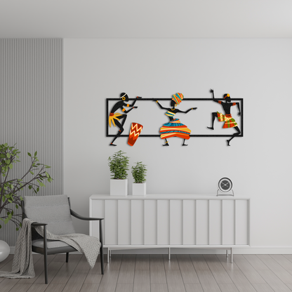 Tribal African Metal Wall Decor