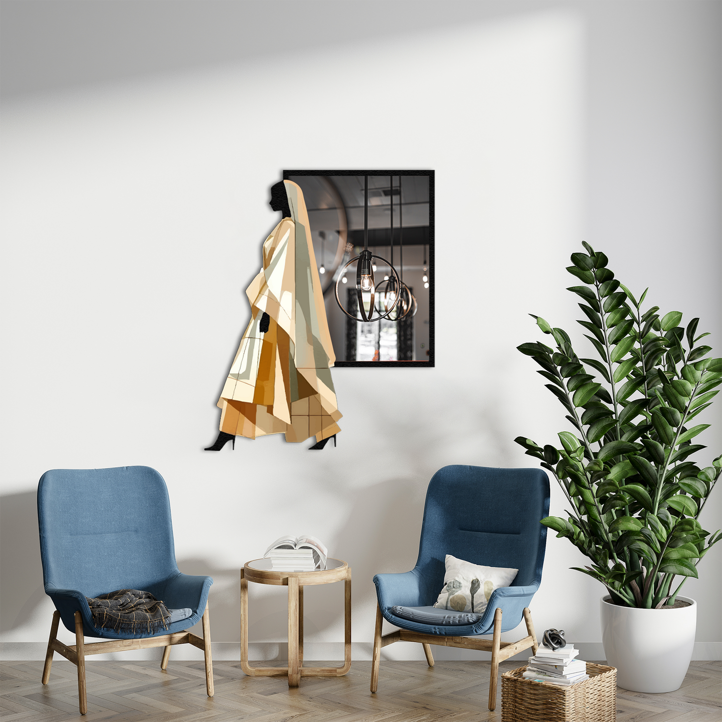 Modern Fashion Silhouette Wall Decor