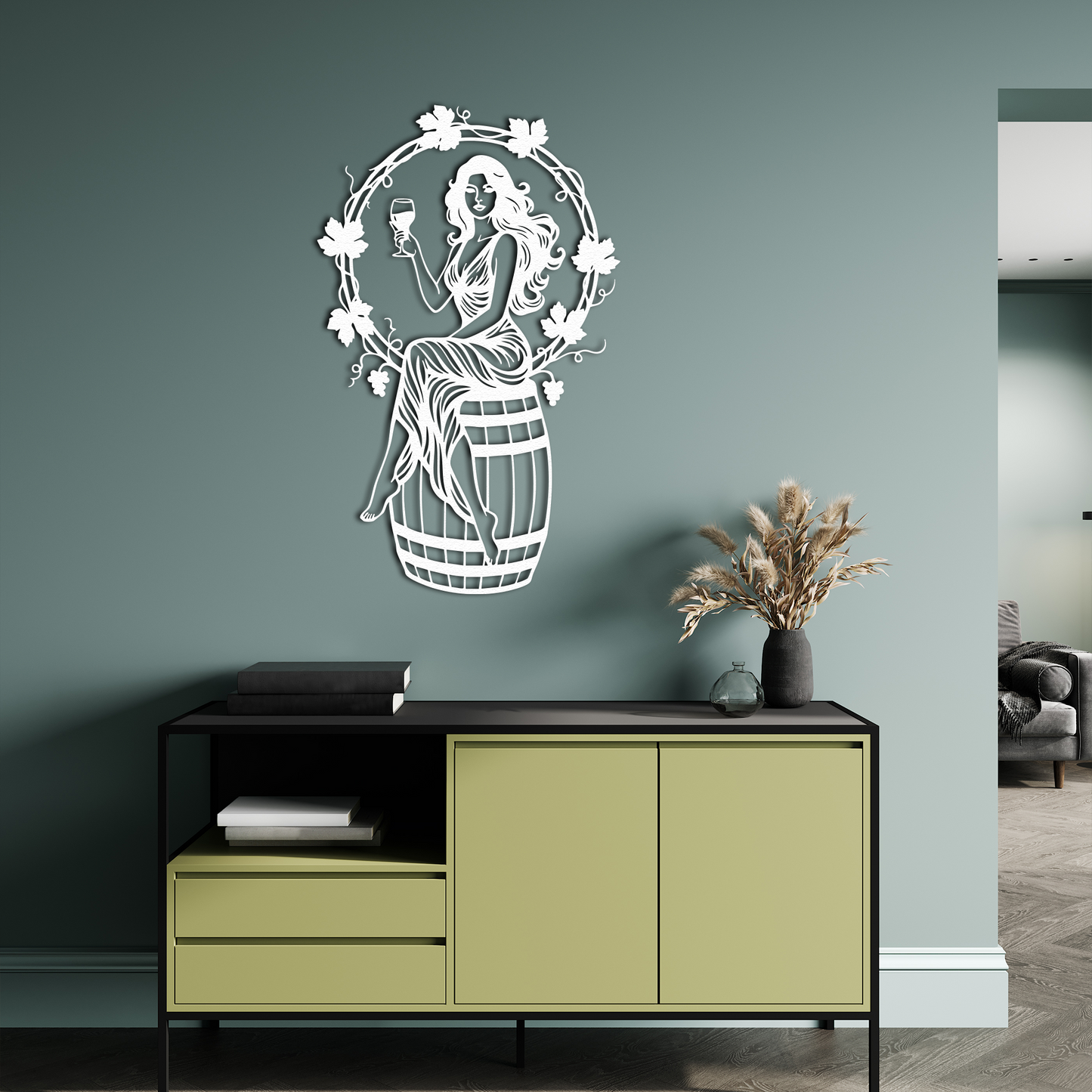 Wine & Woman Wall Decor