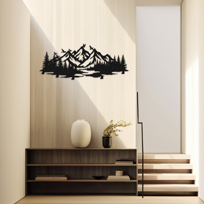 Mountain Forest Metal Wall Hook