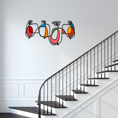 Modern Colorful Face Wall Decor