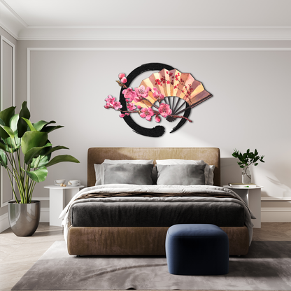 Decorative Wall Fan | Asian-Inspired Hand Fan Wall Art