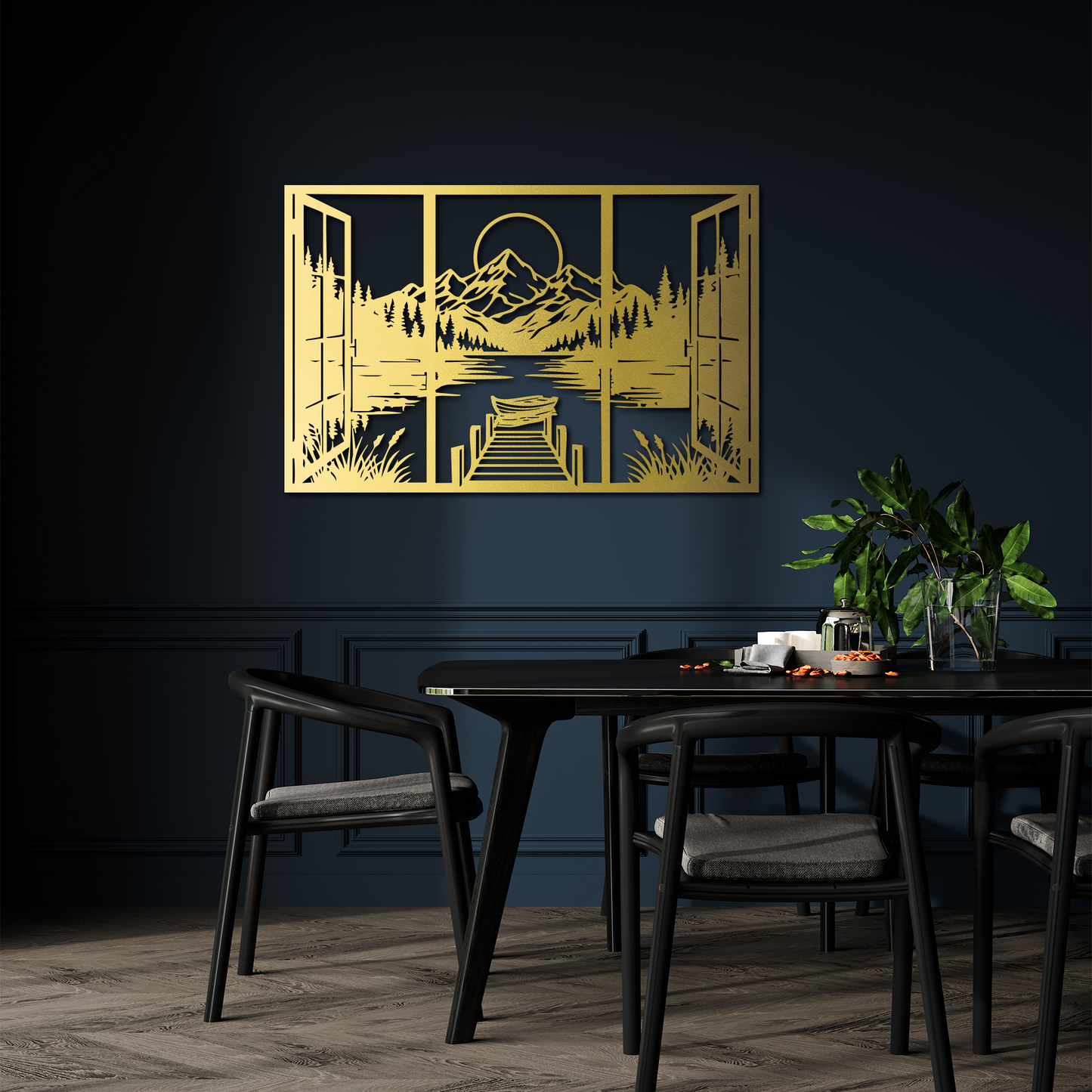 Scandinavian Style Metal Wall Art