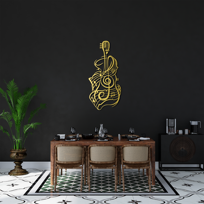 Music Line Art Sculpture