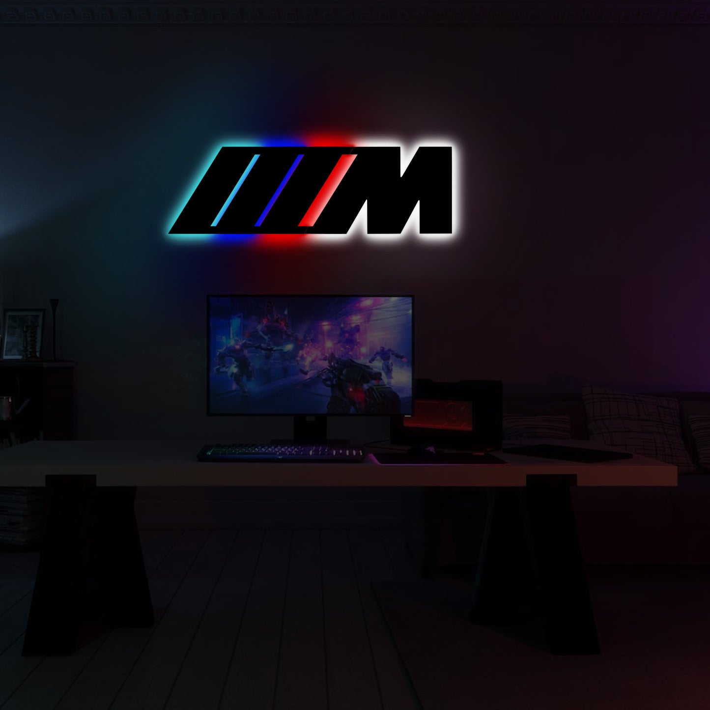 M Power Metal Wall Decor