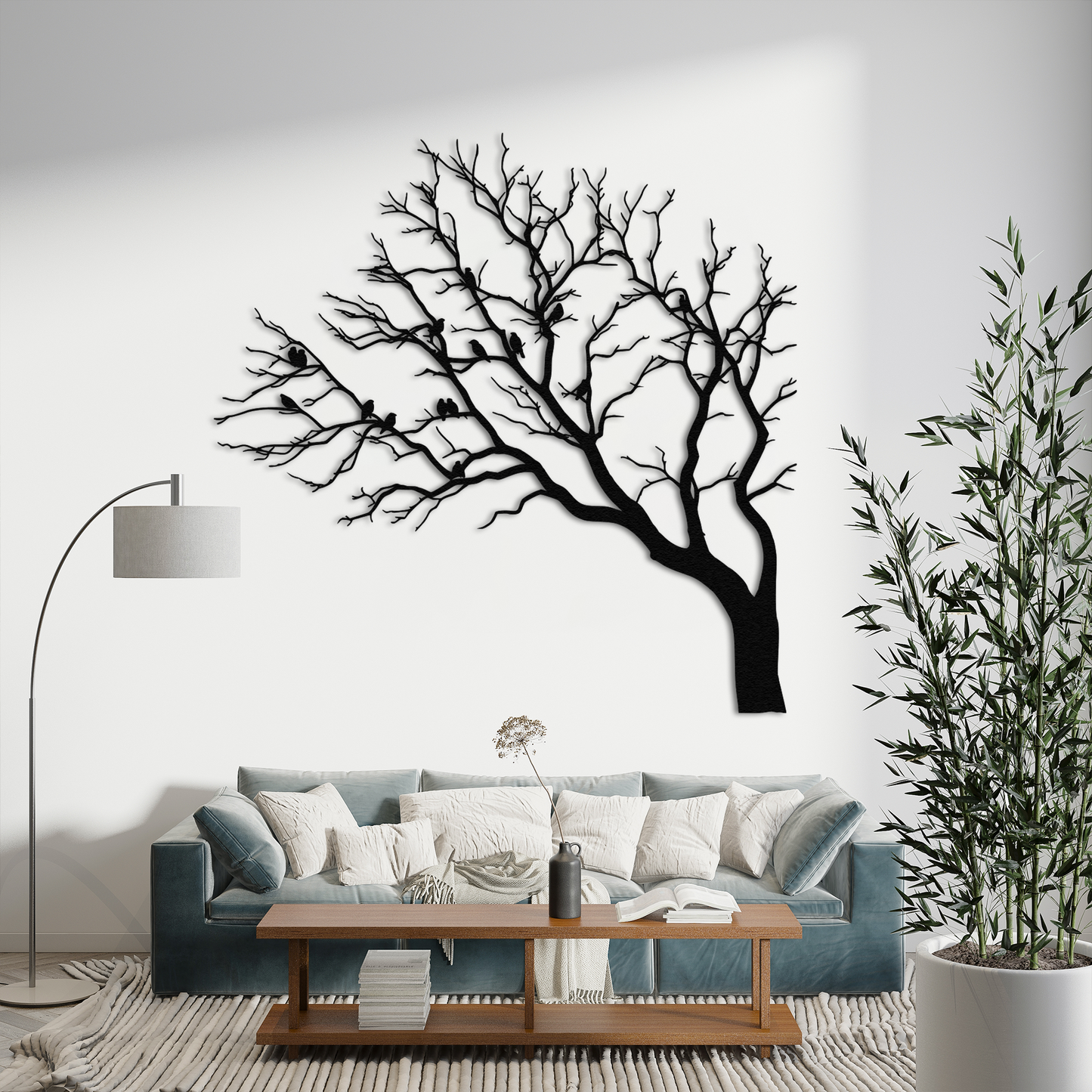 🌿 Birds on Branch Metal Wall Art