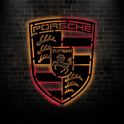 Porsche Metal Wall Decor