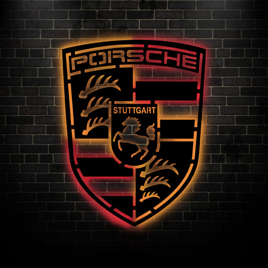 Porsche Metal Wall Decor