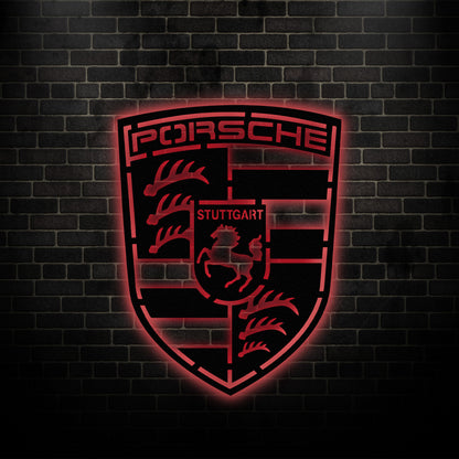 Porsche Metal Wall Decor