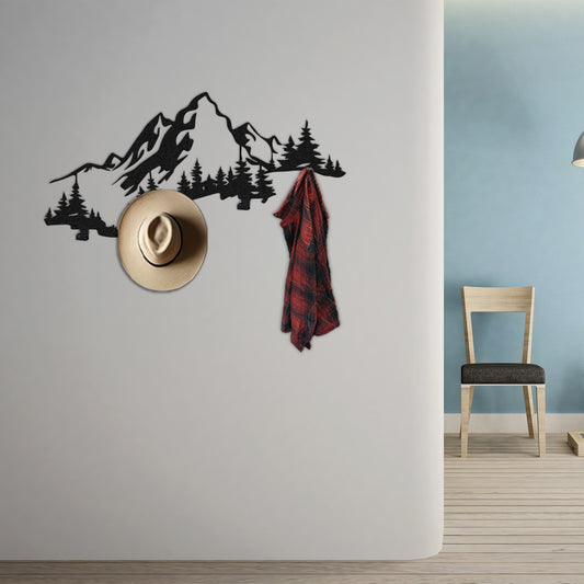Mountain and Forest Coat Rack