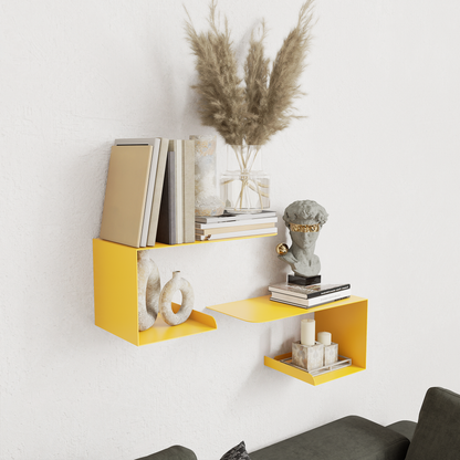 Minimalist Metal Wall Shelf – L Shape Design