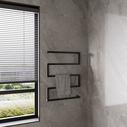 Modern Geometric Metal Towel Rack