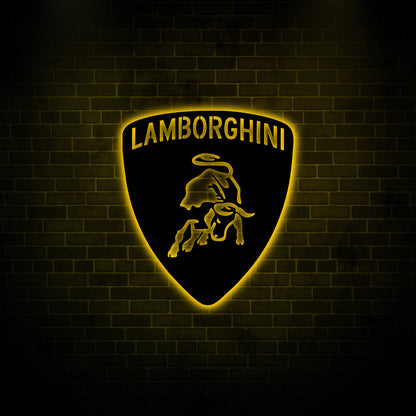 Lamborghini Metal Wall Decor