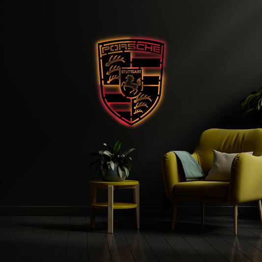 Porsche Metal Wall Decor
