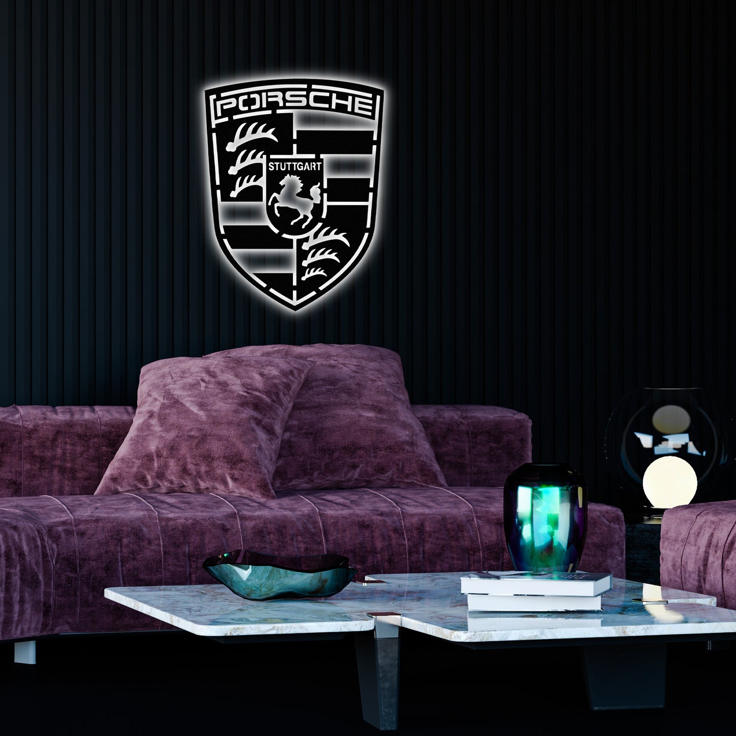 Porsche Metal Wall Decor