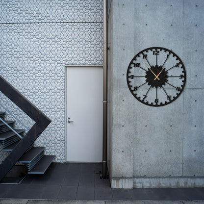 GearTime, Modern Wall Clock, Industrial Style Wall Clock, Minimalist Red Wall Clock&nbsp;